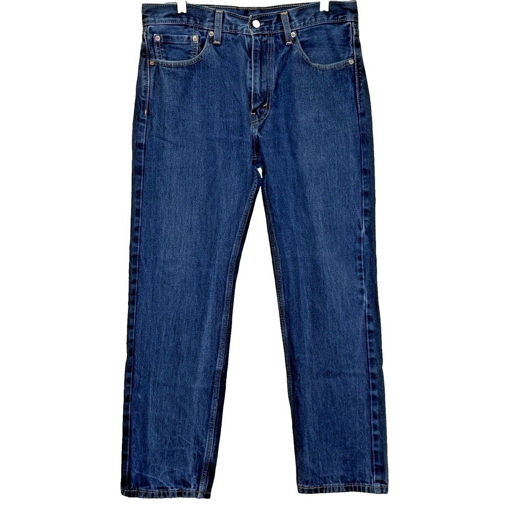 Levi's 505 Jeans Mens Sz 33x30 Medium Wash Relaxed Straight Leg Red Tab Classic
